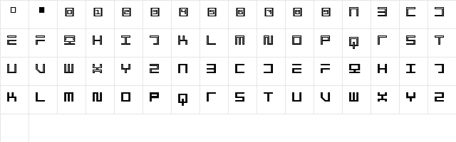 Oggi Regular Character Map