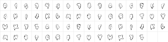 Arial Regular Character Map Arial Regular Character Map