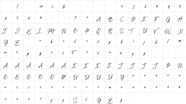 Connoisseurs Regular Character Map Connoisseurs Regular Character Map