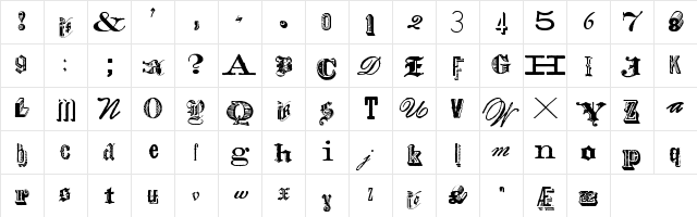 Archive Type Mix I Regular Character Map Archive Type Mix I Regular Character Map