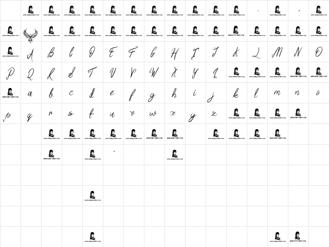 Regal Eagle Regular Character Map Regal Eagle Regular Character Map