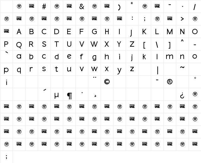Dolgan Regular Character Map Dolgan Regular Character Map