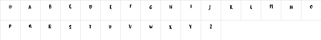 kitadari_Personal_use Regular Character Map