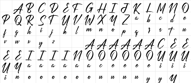 Perfection Demo Regular Character Map Perfection Demo Regular Character Map