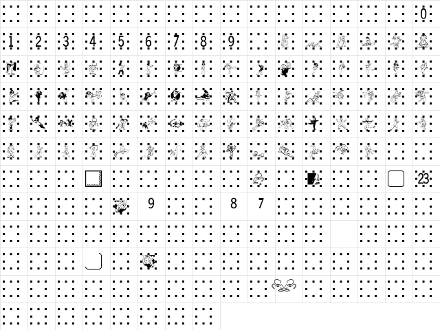 Kampfsport Regular Character Map