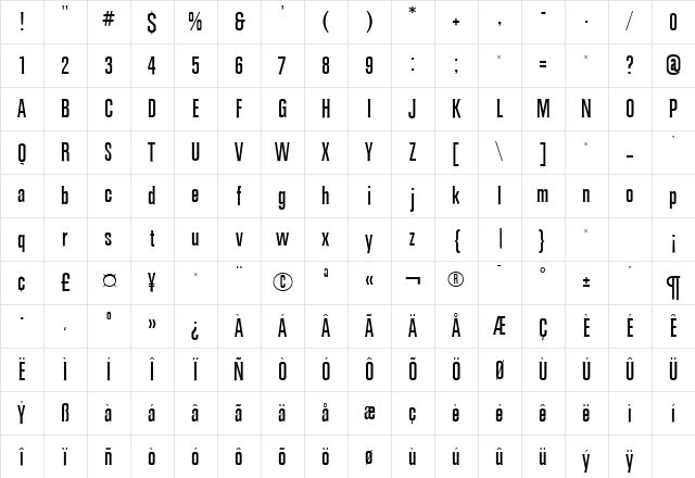 ColiseumRR Light Character Map ColiseumRR Light Character Map
