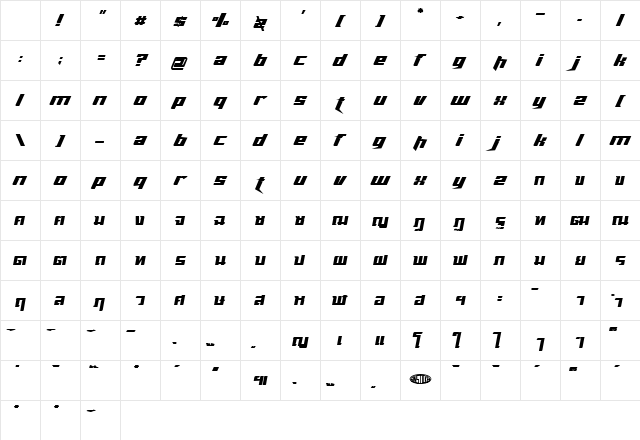 sd hall2 Regular Character Map sd hall2 Regular Character Map