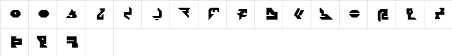 AVIAN/MYRMICAT numerals Normal Character Map AVIAN/MYRMICAT numerals Normal Character Map