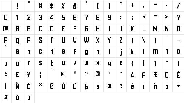 zancle rev eYe/FS Regular Character Map zancle rev eYe/FS Regular Character Map