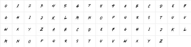 CRACKROCK Regular Character Map CRACKROCK Regular Character Map