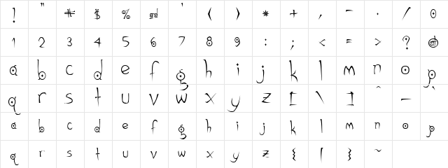 Cardiograph Regular Character Map