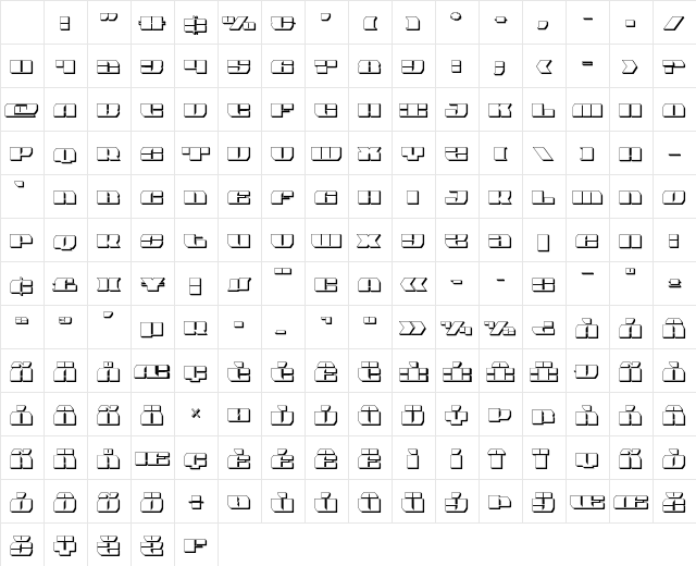 Joy Shark Semi-Condensed 3D Semi-Condensed Character Map Joy Shark Semi-Condensed 3D Semi-Condensed Character Map