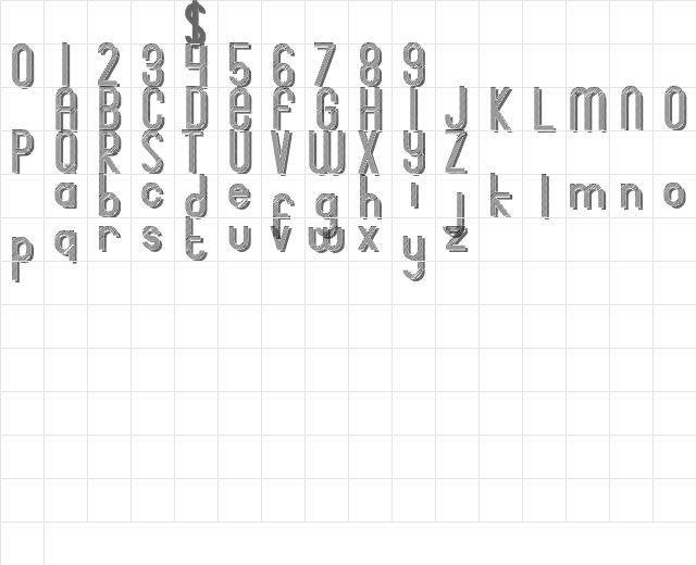 Bingke Coklat DEMO Regular Character Map