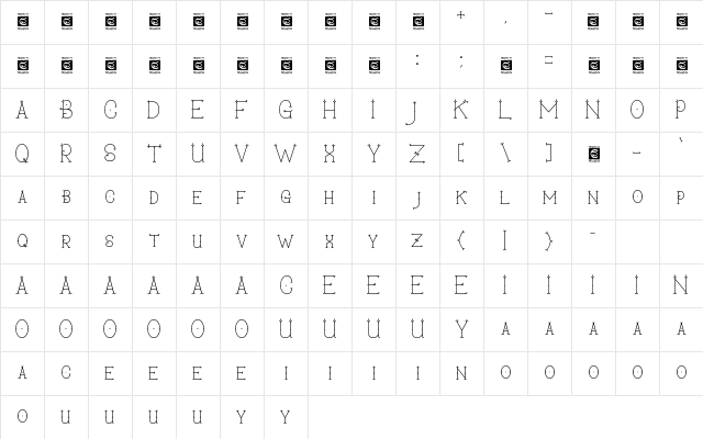 Secret Darling Personal Use Regular Character Map