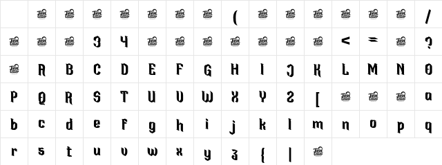 Krinah Regular Character Map