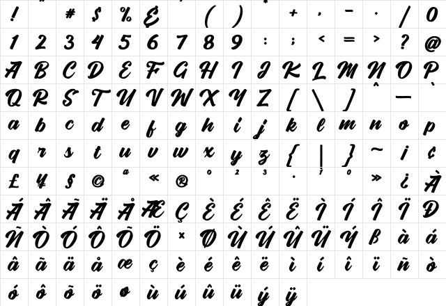 Vigrand Bold Aged Bold-Aged Character Map Vigrand Bold Aged Bold-Aged Character Map