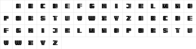 Blocchi Regular Character Map