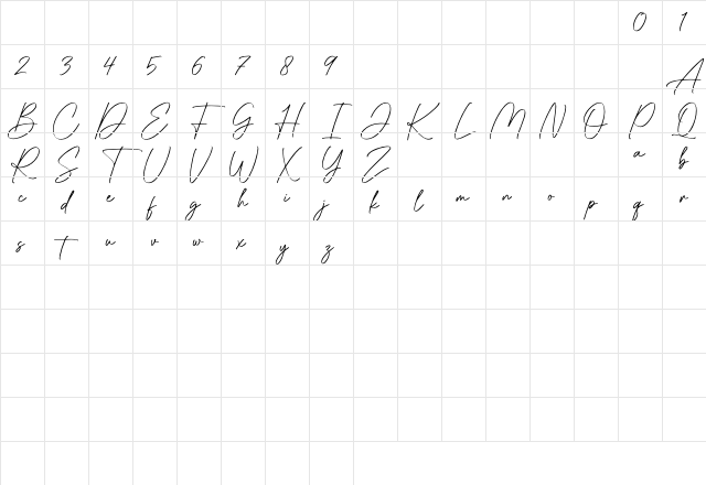 Raflessia Regular Character Map Raflessia Regular Character Map