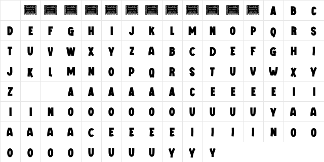 GAMKING Personal Use Character Map GAMKING Personal Use Character Map