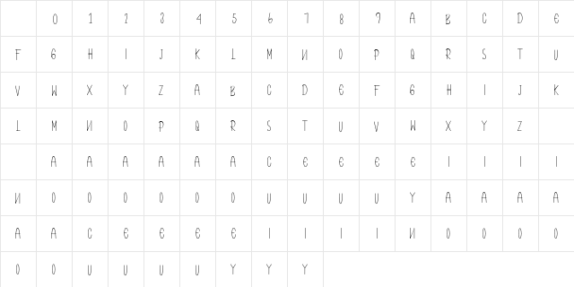 Spring Regular Character Map Spring Regular Character Map