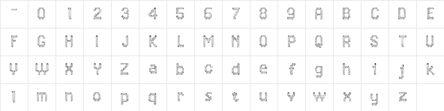 Letrix 1 Character Map Letrix 1 Character Map