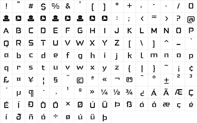 Felona st Med Regular Character Map Felona st Med Regular Character Map