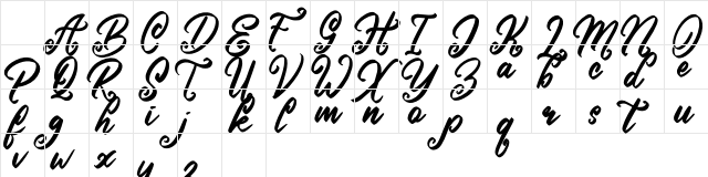 Vonday Regular Character Map