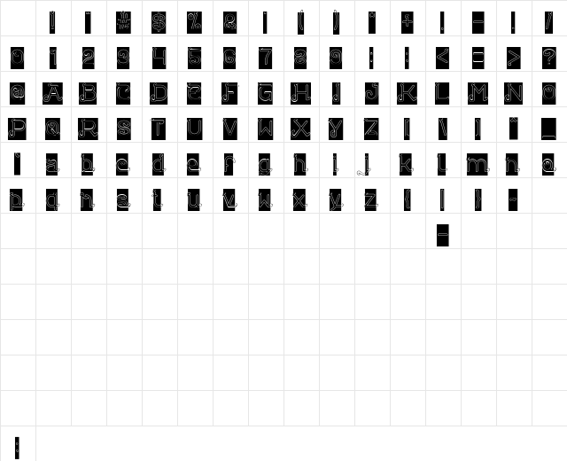 Painter pointer Regular Character Map Painter pointer Regular Character Map