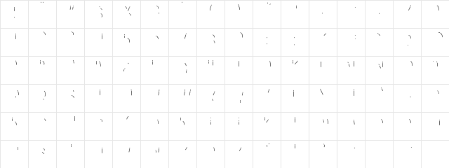 Baby Balloon Inner Regular Character Map