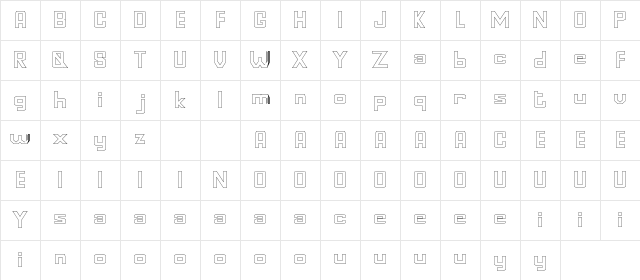 Goldin Finance DEMO Storoke Regular Character Map