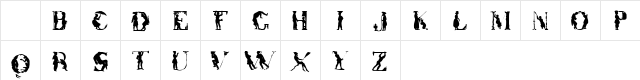 Otherworld Regular Character Map Otherworld Regular Character Map