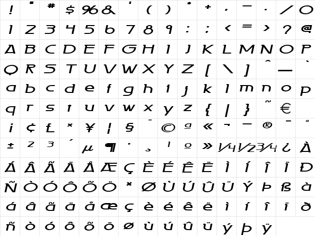 PersiaExtended BoldItalic Character Map PersiaExtended BoldItalic Character Map