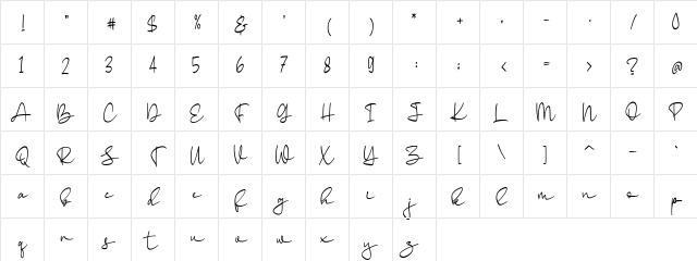 Barlen Regular Character Map Barlen Regular Character Map