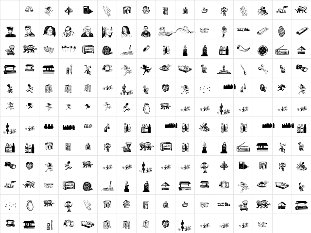 Cordel de Mangai Regular Character Map