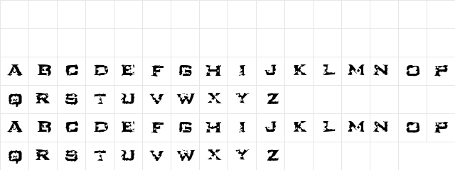 Fadedgunp Regular Character Map