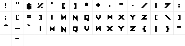 I Am A Designer Regular Character Map