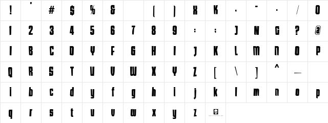 LHF Tallington Modern Regular Character Map LHF Tallington Modern Regular Character Map