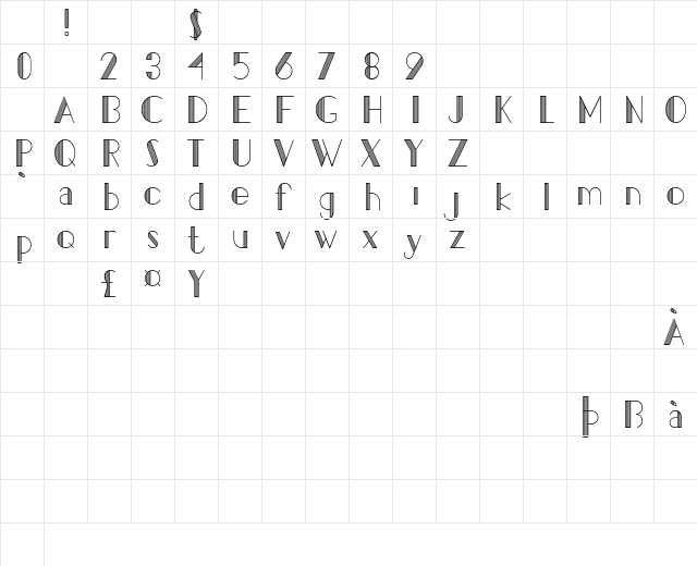 Pacitan Papat Demo Regular Character Map Pacitan Papat Demo Regular Character Map