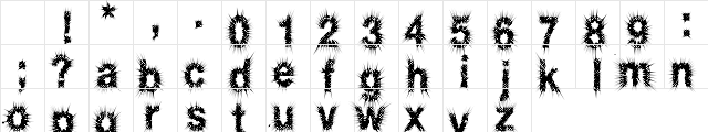 mashen Semi-expanded Bold Character Map mashen Semi-expanded Bold Character Map