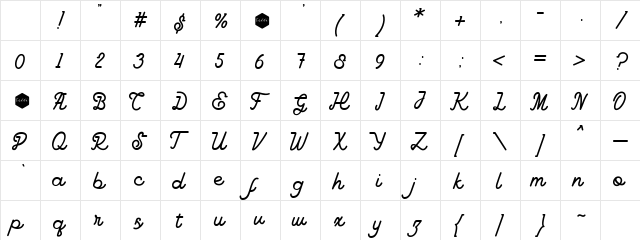 Goodline Free Character Map Goodline Free Character Map