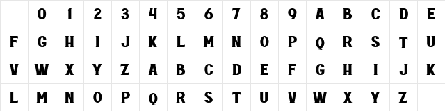 Rottely Free Personal Use Regular Character Map