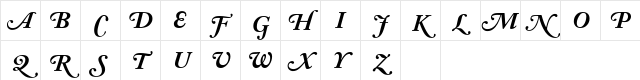 ACaslon SwashBoldItalic Italic Character Map