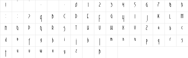 33RPMStylus Regular Character Map