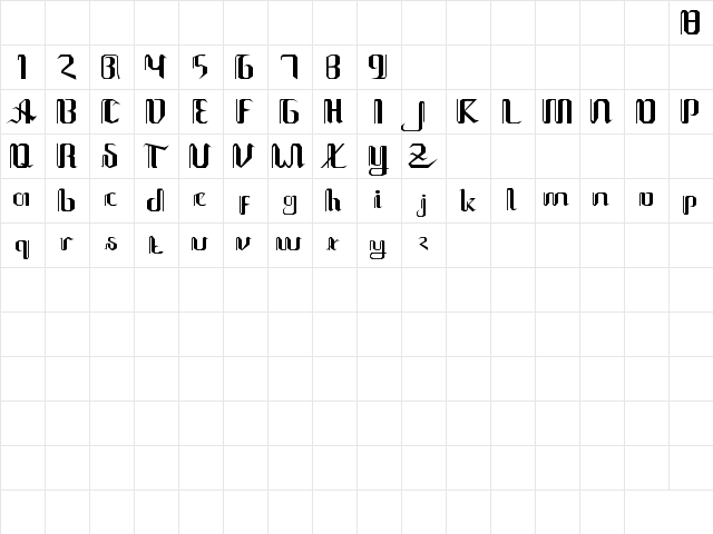 jawa palsu Regular Character Map