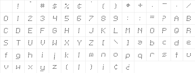 SF Telegraphic Light Bold Italic Character Map SF Telegraphic Light Bold Italic Character Map