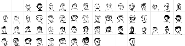 HarpersBizarre Regular Character Map