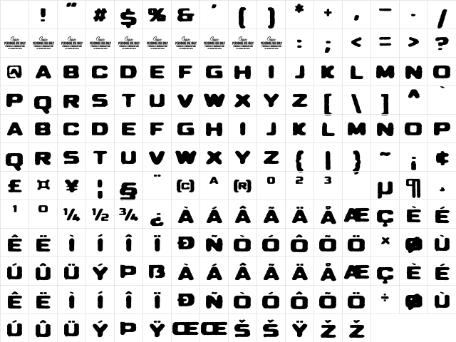 Merchande Print Sans Regular Character Map Merchande Print Sans Regular Character Map