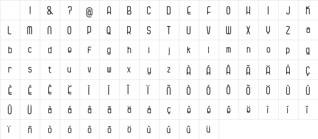 Kagura Regular Character Map Kagura Regular Character Map
