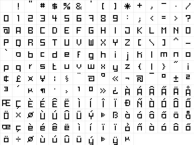 xpdr04 Regular Character Map xpdr04 Regular Character Map
