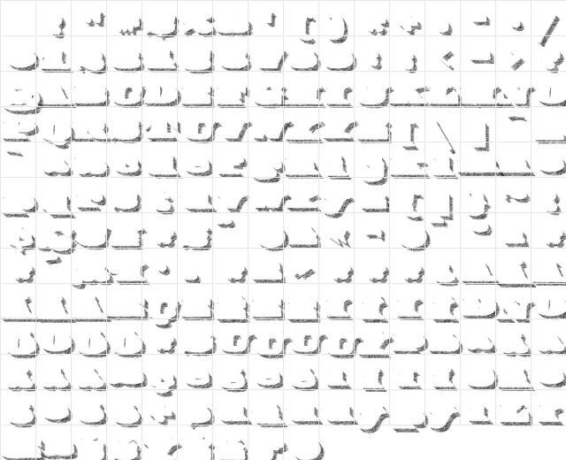 FederalEighteen Medium Character Map FederalEighteen Medium Character Map